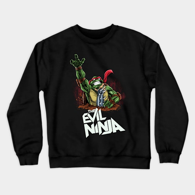 The Evil Ninja Crewneck Sweatshirt by Zascanauta
